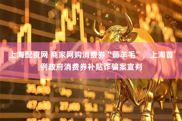 上海配资网 商家网购消费券“薅羊毛”，上海首例政府消费券补贴诈骗案宣判